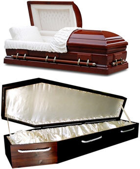 casket vs coffin